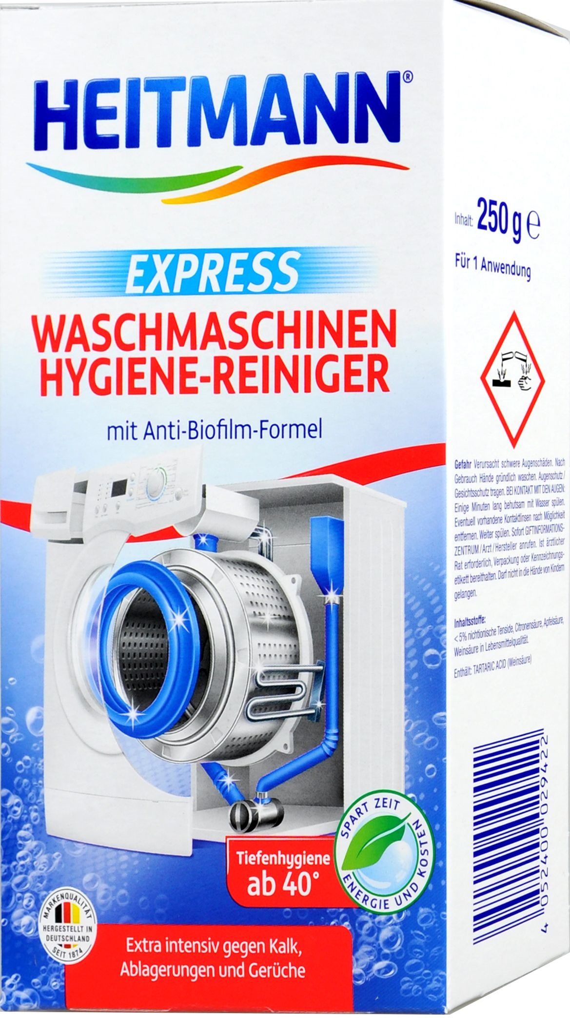 Heitmann Express Hygienic Washing Machine Cleaner, 250 g&#160;
